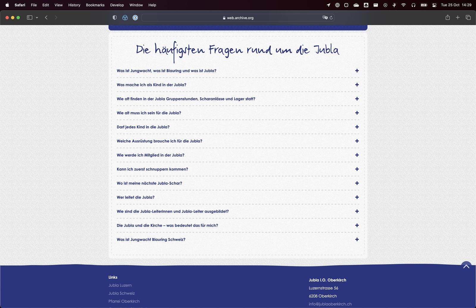 Häufigste Fragen auf der Startseite Desktop (alt)