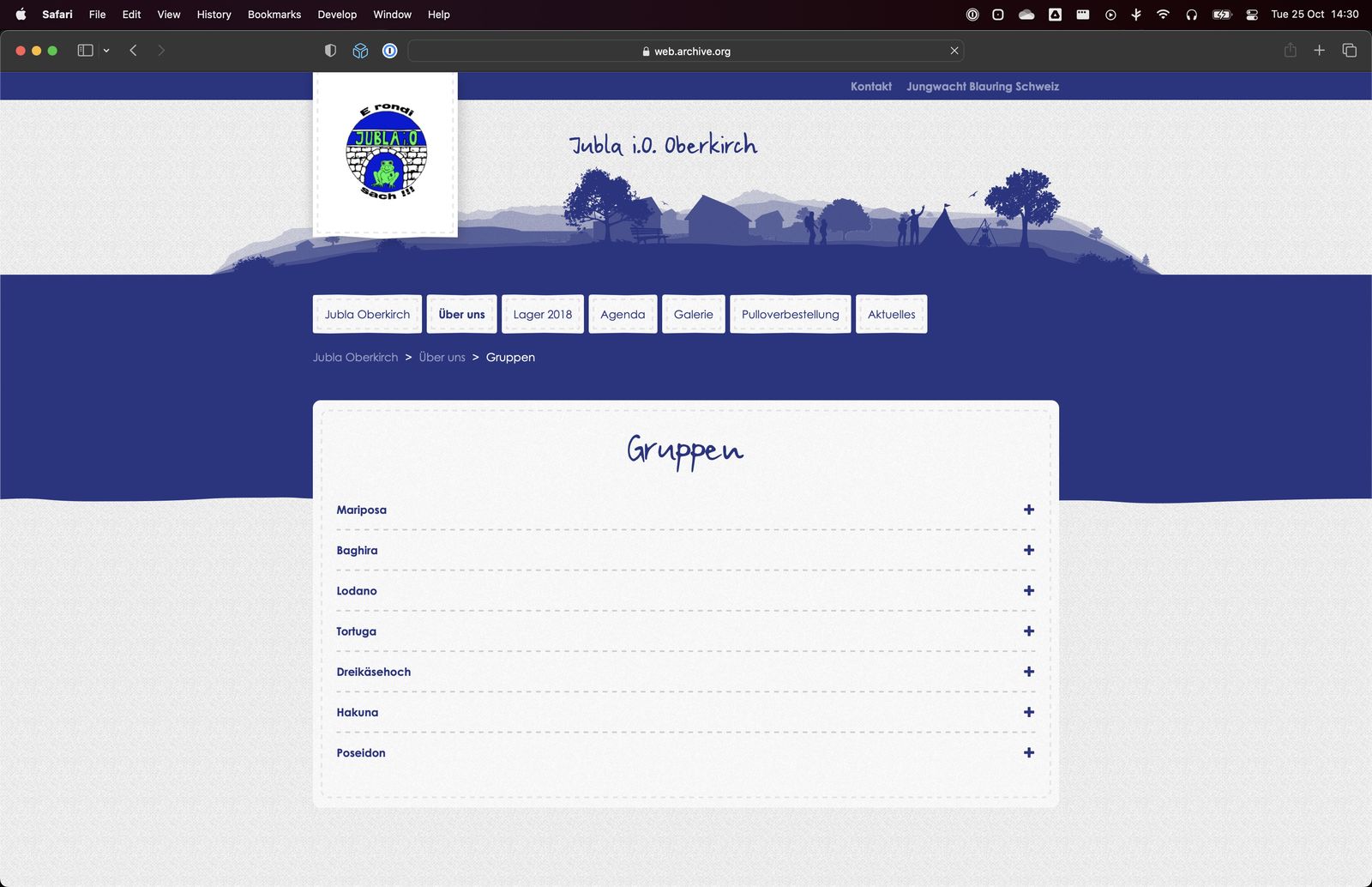 Gruppen Seite Desktop (alt)