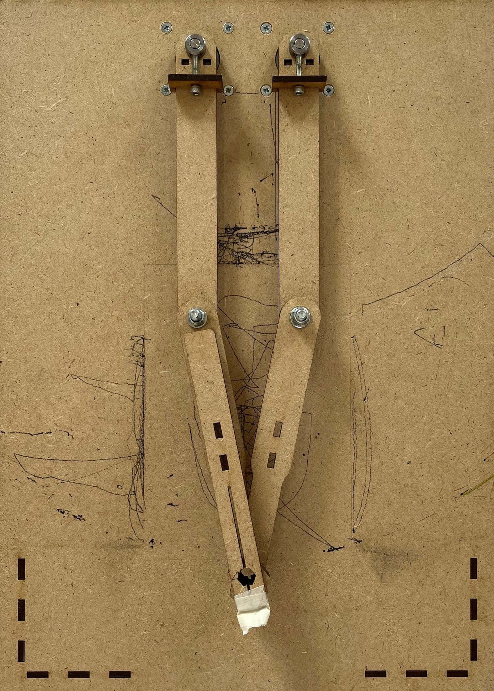 Holz Version des Karton Prototyps