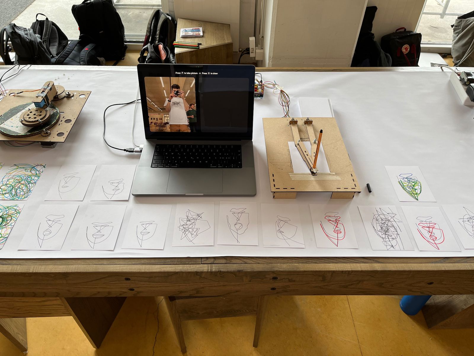 Setup an Ausstellung